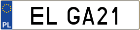 Truck License Plate